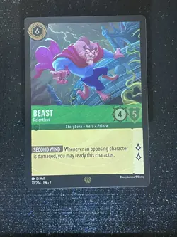 Disney Lorcana TCG Rise of the Floodborn: Beast Relentless 70/204 Legendary Card - Image 1