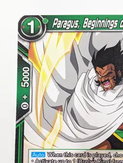Dragon Ball Super Paragus Beginnings of Ambition NM Critical Blow Card Game - Image 2