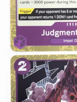 3x Judgment of Hell OP02-089 English Rare PRB01 One Piece Card Game - Image 5