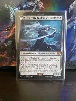 Sephiroth Fabled Soldier Magic the Gathering Card, Final Fantasy - Image 1
