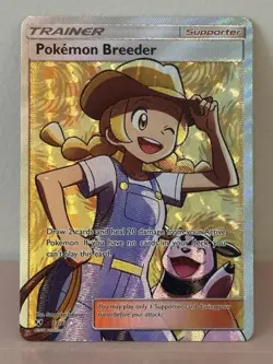 POKEMON CARD SHINING LEGENDS POKEMON BREEDER FULL ART ULTRA RARE 73/73 NM - Image 1