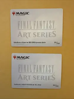 MTG Final Fantasy Art Series Nibelheim Aflame 35 + Sephiroth, Fabled Soldier 44 - Image 2
