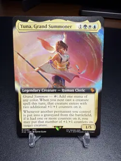 Yuna, Grand Summoner - 192 - Magic: Final Fantasy MTG - Extended Art - Mythic NM - Image 1