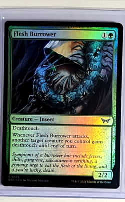2024 MTG Magic The Gathering DSK Duskmourn Foil #178 Flesh Burrower - Image 1