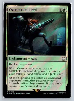 MTG Fallout Surge Foil #546 Overencumbered Rare Enchantment - Image 1