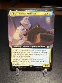 Cid, Timeless Artificer (Extended Art) Final Fantasy Regular 0480 MTG NM - Image 1