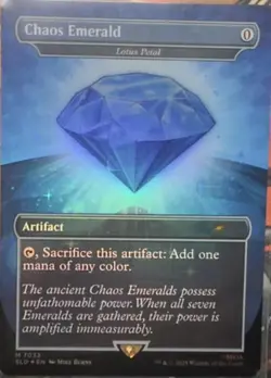 Lotus Petal "Chaos Emerald" (#7033) - Foil Extended Art SLD NM MTG - Image 1