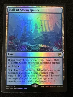 Hall Of Storm Giants Foil MTG NM 257/281 AFR Adventures In Forgotten Realm Magic - Image 1