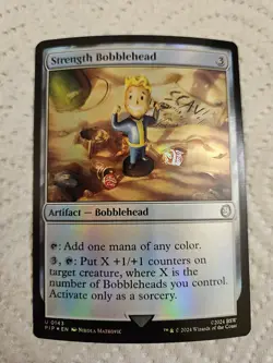 Strength Bobblehead MTG Fallout Foil PIP 143 NM Unplayed - Image 1