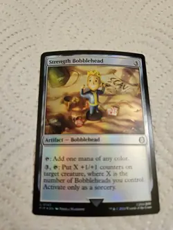 Strength Bobblehead MTG Fallout Foil PIP 143 NM Unplayed - Image 2