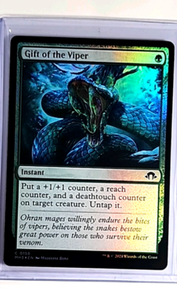 2024 MTG Magic The Gathering MH3 Modern Horizons 3 Foil #156 Gift of the Viper - Image 1