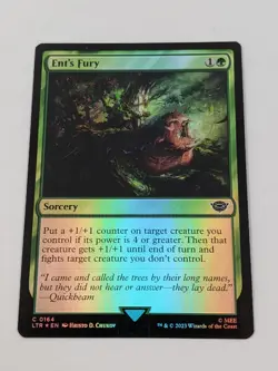 Ent's Fury FOIL #0164 LOTR MTG NM - Image 1