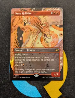Nova Hellkite Foil Borderless Rare Edge of Eternities EOE 309 MTG - Image 1