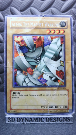 | Yugioh Alpha the Magnet Warrior DOR-001 Secret Rare Duelist Of Roses DMG 🔥 | - Image 1