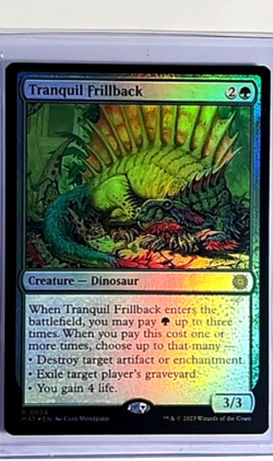 2023 MTG Magic The Gathering MAT The Aftermath Foil #24 Tranquil Frillback - Image 1