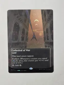 MTG- Cathedral of War (0141) (Borderless) (Galaxy Foil) Edge of Eternities LP - Image 1