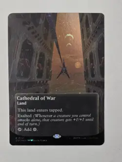 MTG- Cathedral of War (0141) (Borderless) (Galaxy Foil) Edge of Eternities LP - Image 2