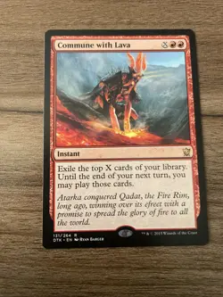 Commune with Lava #131 (NM) Dragons of Tarkir DTK Magic MTG - Image 1
