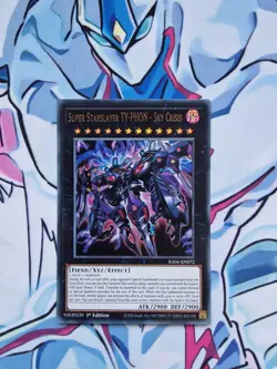Super Starslayer Ty-phon Sky Crisis 1st Edition Ultra Rare RA04 Yugioh Card - Image 1