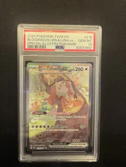 Pokemon Bloodmoon Ursaluna ex 216/167 Twilight Masquerade PSA 10 GEM MINT - Image 1
