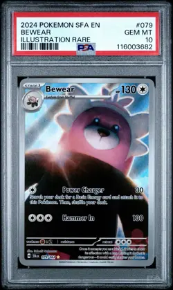 PSA 10 Bewear 079/064 Pokemon Shrouded Fable Illustration Rare Holofoil English - Image 1