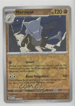 Marowak Reverse Foil Pokemon SV07: Stellar Crown #073 1ab5 - Image 1