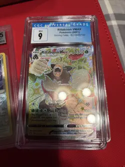 2021 Pokemon Rillaboom VMAX SV106/SV122 Shining Fates CGC 9 Graded - Image 1