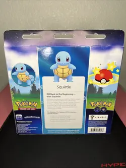 Pokemon TCG Pokemon Go Pin Collection Box - Squirtle - 3 Booster Box New Sealed - Image 5