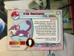Pokemon - Topps 1999 -RATTATA - TV Animation Series - NM MINT - Image 4