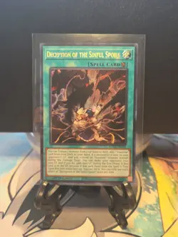 Yugioh Deception of the Sinful Spoils ROTA-EN055 Secret Rare 1st Edition NM - Image 1