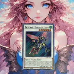 Yugioh - Battlewasp Halberd the Charge - BLHR-EN037 - Ultra Rare - 1st Ed - NM - Image 1