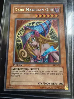Yugioh Dark Magician Girl MFC-000 1st Edition Magician's Force LP-MP - Image 1