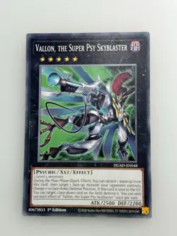 YuGiOh - Vallon, The Super Psy Skyblaster - 1st Edition - Near Mint - DUAD-EN048 - Image 1