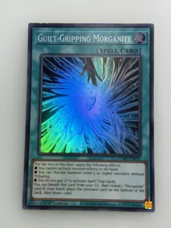 YuGiOh Guilt Gripping Morganite - Holo Super Rare 1st Edition - NM - DUAD-EN091 - Image 1