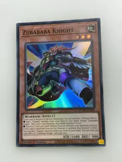 YuGiOh - Zubababa Knight - Holo - Rare - 1st Edition - Near Mint - DUAD-EN001 - Image 1