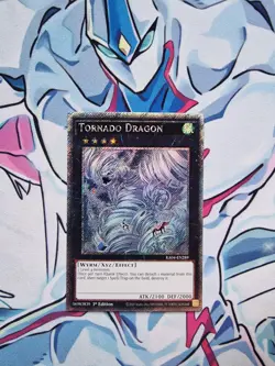 Tornado Dragon 1st Edition Platinum Rare RA04 Yugioh Card - Image 1