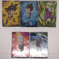 Dragon Ball DAIMA Characters of 5 Itajaga Trading Cards Goku Vegeta Mini New NM - Image 1