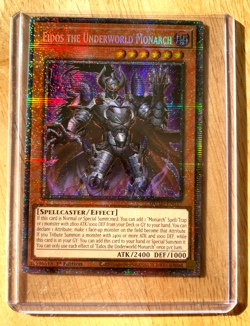 Yugioh Eidos the Underworld Monarch DUAD-EN017 Starlight Rare 1st Edition NM - Image 1