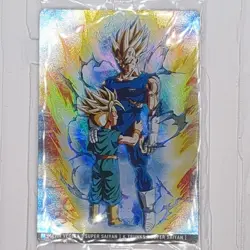 6-21 R Majin Vegeta Trunks Dragon Ball Itajaga Rare Plastic Trading Card NM Mint - Image 1