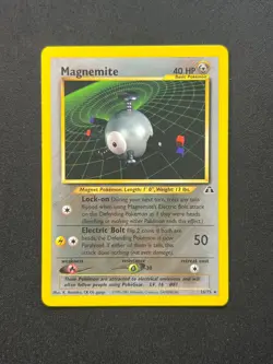 Pokemon Card Neo Discovery Magnemite 26/75 Non Holo Rare WOTC - Image 1