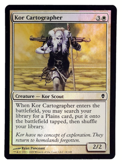 Kor Cartographer FOIL Magic The Gathering MTG Card Zendikar NM - Image 1