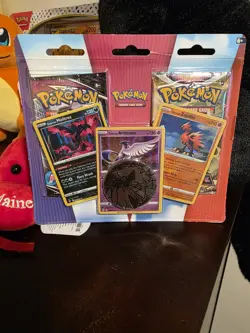 Pokemon Trading Card Game Blister Pack with Collectible Coin - Image 1