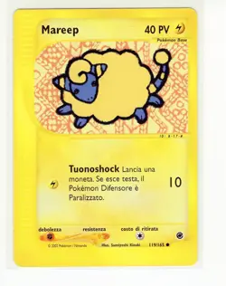 ~ITA~ Italian Mareep 119/165 Expedition Base Set Pokemon Card (PE2) - Image 1