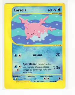 ~ITA~ ITALIAN Corsola 102/165 Expedition Base Set Pokemon Card (PE2) - Image 1