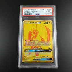 PSA 10 Tapu Koko GX SV93/SV94 Hidden Fates Full Art Holo Pokemon Card - Image 1