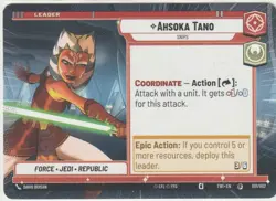 STAR WARS UNLIMITED - Ahsoka Tano - Prerelease Promo Special Trading Card - Image 1