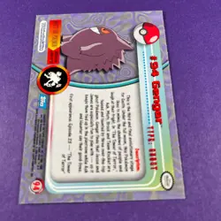 Topps Pokemon Gengar 94 Series 1 Card Blue Topps Trading Card TCG - Image 3
