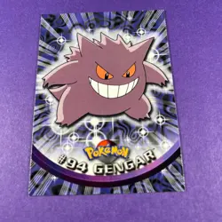 Topps Pokemon Gengar 94 Series 1 Card Blue Topps Trading Card TCG - Image 1