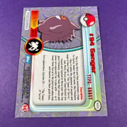 Topps Pokemon Gengar 94 Series 1 Card Blue Topps Trading Card TCG - Image 4