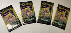 Set of Old Pokemon Sun & Moon Celestial Storm 3 Card Packs ALL 4 - Jirachi Cover - Image 1